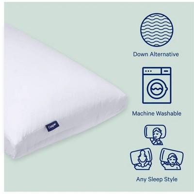 Dual-Comfort Standard Polyester Pillow with Breathable Percale Weave