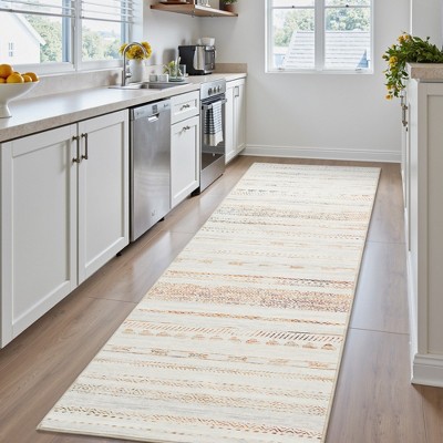 MontVoo Boho Minimalist Geometric Washable Rug
