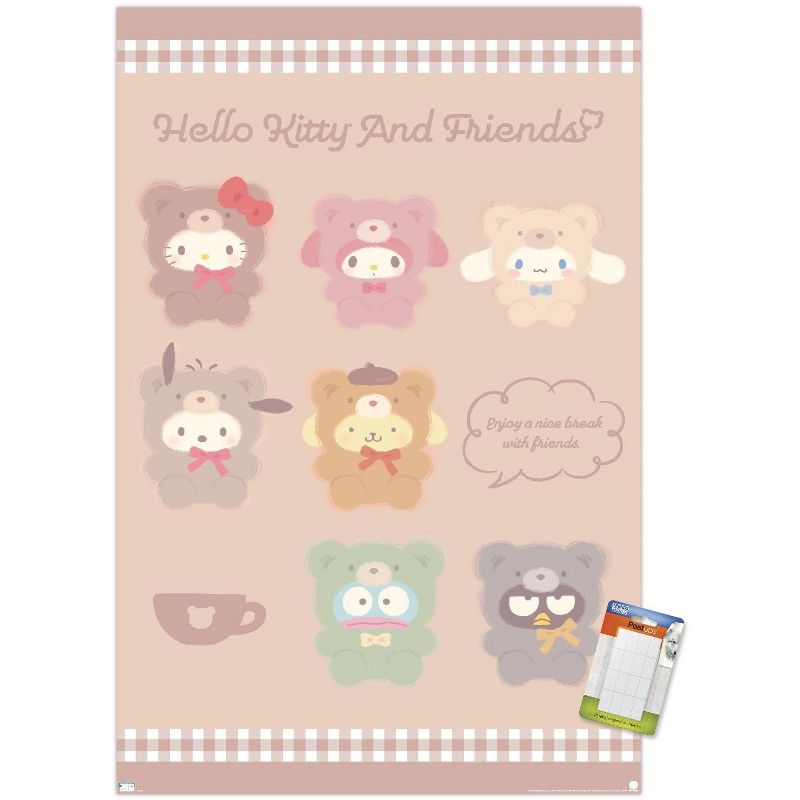 Trends International Hello Kitty and Friends: 24 Latte - Group Unframed Wall Poster Prints, 1 of 7