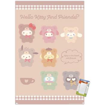 Trends International Hello Kitty and Friends: 24 Latte - Group Unframed Wall Poster Prints