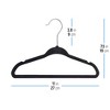 Osto 30 Pack Premium Velvet Hangers With Clips, Non-slip Pants Hangers With  Notches; Thin Space-saving With 360 Degree Swivel Hook; Black : Target
