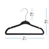 OSTO 30 Pack Premium Velvet Hangers for Baby Clothes, Non-Slip, Thin Space-Saving with Notches and 360-Degree Swivel Hook; 11 Inch - 4 of 4