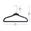 Osto Premium Velvet Hangers For Kids, Pack Of 50 Non-slip Clothes Hangers,  Thin Space-saving With Notches And 360° Hook; 14 Inch Gray : Target