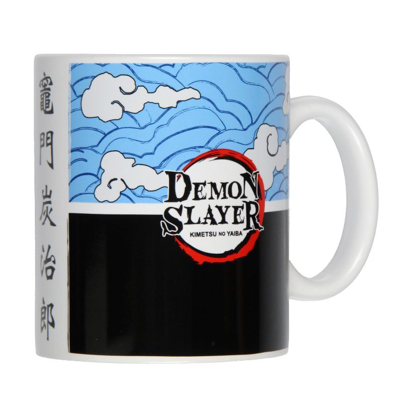 Demon Slayer Manga Anime Kitsune Fox Mask 16 OZ. Ceramic Coffee Mug Tea Cup White, 2 of 6