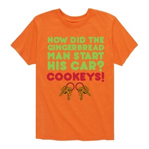 Boys' - Instant Message - Cookeys Christmas Short Sleeve Graphic T-Shirt - 1 of 4