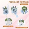 Unique Bargains Satin Romantic Durable Elegant Rose Corsage and Boutonnieres Set 2 Pcs - 3 of 4