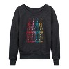 Women's - Coca-Cola - Coke Bottles Lightweight French Terry Wide Neck Long Sleeve Shirt - 2 of 4