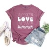 Simply Sage Market Women's Love Summer Stacked Short Sleeve Garment Dyed Tee - 3 of 3