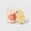 Clear Glass Blushing Amber Lidded Jar Candle Pale Pink - Opalhouse™ - image 3 of 3