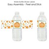 Big Dot of Happiness Little Pumpkin - Fall Birthday Party or Baby Shower Water Bottle Sticker Labels - Set of 20 - 2 of 4