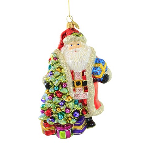 Huras 6.5 Inch Picture Perfect Santa Ornament Christmas Tree Holiday ...