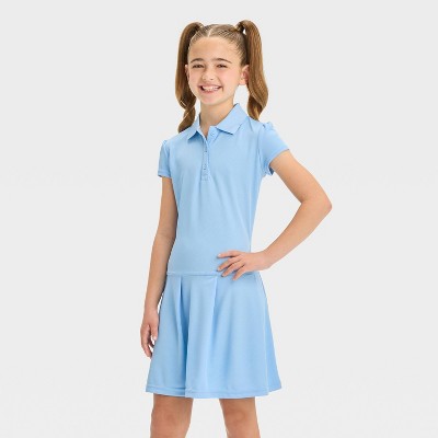 Girls' Short Sleeve Performance Uniform Dress - Cat & Jack™ : Target