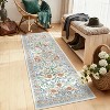 Full Floral Runner Rug, Non-Slip Washable Soft Carpet, Thin Rug for Entryway, Kitchen, Hallway, Bathroom, Laundry - 4 of 4
