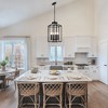 PAKOKULA Industrial 6-Light Matte Black Lantern Cage Farmhouse Chandelier for Dining Room - 4 of 4