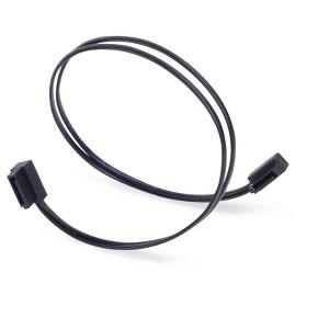 SilverStone Technology Low profile SATA 6G Cable 300mm Black - 1 of 4
