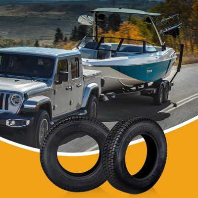 Garvee Trailer Tires - Heavy-Duty Load Range C, 13-15 Inch Tires for Utility, Boat, and Camper Trailers - 6PR Durable All-Weather Replacement Tires