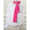 Allegra K Women's Skinny Silky Solid Color Long Scarves Waistband Neck Wraps 1 Pc - 2 of 4