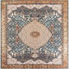 Unique Loom Outdoor Traditional Area Rug (Navy Blue and Light Pink) - 3 of 4