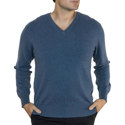Lona Scott Men's Pure Cashmere V-Neck Jumper