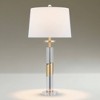 Vienna Full Spectrum Alfred 30 1/2" High Soft Brass and Crystal Column Table Lamp - 2 of 4