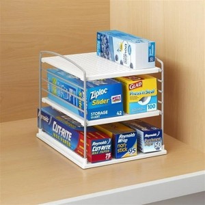 LunaLulinlk Adjustable Box Organizer for Foil Wrap and Kitchen Cabinet Storage - 1 of 4
