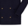 Hope & Henry Boys'  Cotton Shawl Collar Double Breasted Sweater, Infant - 3 of 4