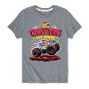 Boys' - Hot Wheels - Monster Trucks Crushing 1st Grade Short Sleeve Graphic T-Shirt - 2 of 4