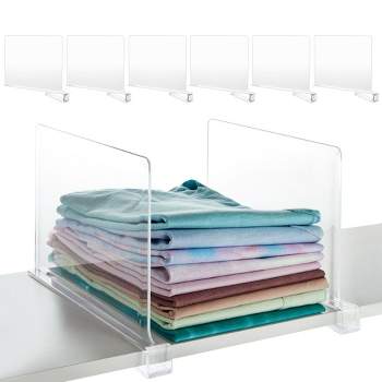 Mdesign Plastic Divided Purse Organizer - Closets And Drawers, 5 Sections,  Clear : Target