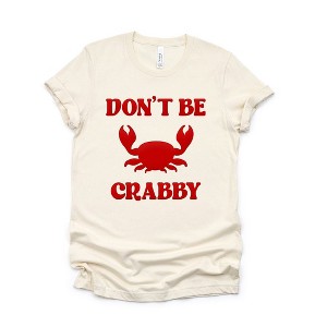 Simply Sage Market Women's Don't Be Crabby Puff Print Short Sleeve Graphic Tee - 1 of 4