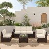 Whizmax 6-Piece Outdoor Patio Furniture Set with Modern Rattan Wicker, Perfect for Garden, Deck, and Backyard - 2 of 4