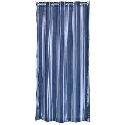 'Outdoor Décor Gazebo Stripe Indoor/Outdoor Grommet Top Curtain Panel - Blue (50''x96''), Size: 50x96'''