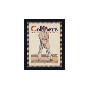 Petal Lane 8"x10" Colliers Black with Double Dot Framed Wall Art Gold - 1 of 4