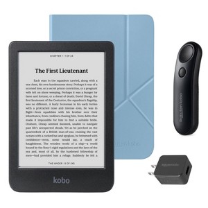 Kobo Clara BW eReader with SleepCover & Black Page Turner Remote Bundle - 1 of 4