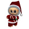 Festive Red Velour Santa Jacket and Hat for 17.5-Inch Labubu Dolls - 2 of 4