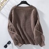 Womens Chunky Textured Knit Pocketed V Neck Soft Short Cardigan Sweaters for Women Trendy Winter Coats - 3 of 4