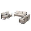 UPTIOT 5-Piece Patio Furniture Chair Outdoor Conversation Set - 2 of 4