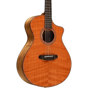 Breedlove Oregon Figured Redwood-Myrtlewood Concert Acoustic-Electric Guitar Natural - 1 of 4