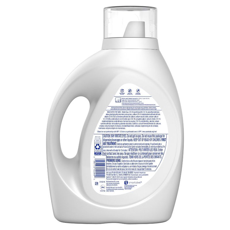 Tide Free & Gentle High Efficiency Hygienic Clean Heavy Duty Laundry Detergent Liquid Soap, 5 of 11