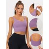 Allegra K Women's Workout Fitness Longline Wireless Padded Yoga Sports Bra - 3 of 4