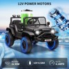 Kids Electric Ride On Truck 12V with Remote Ride On Toy Gift for Boys & Girls Bluetooth Music Player LED Lights - 4 of 4