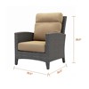 Covers & All Stafford 30.5 in W Chair, Charcoal Wicker w / Premium Sunbrella Cushion - 4 of 4