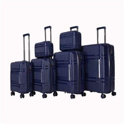 BEAFUP 6-Piece Hard Shell Lightweight Luggage Set with Spinner Wheels and TSA Lock , Expandable, Carry-On Luggage with Password Lock