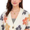 Anna-Kaci Gold Tone Heart Pendant Necklace with Green Gemstone and Crystal Accents - Gold - 2 of 4