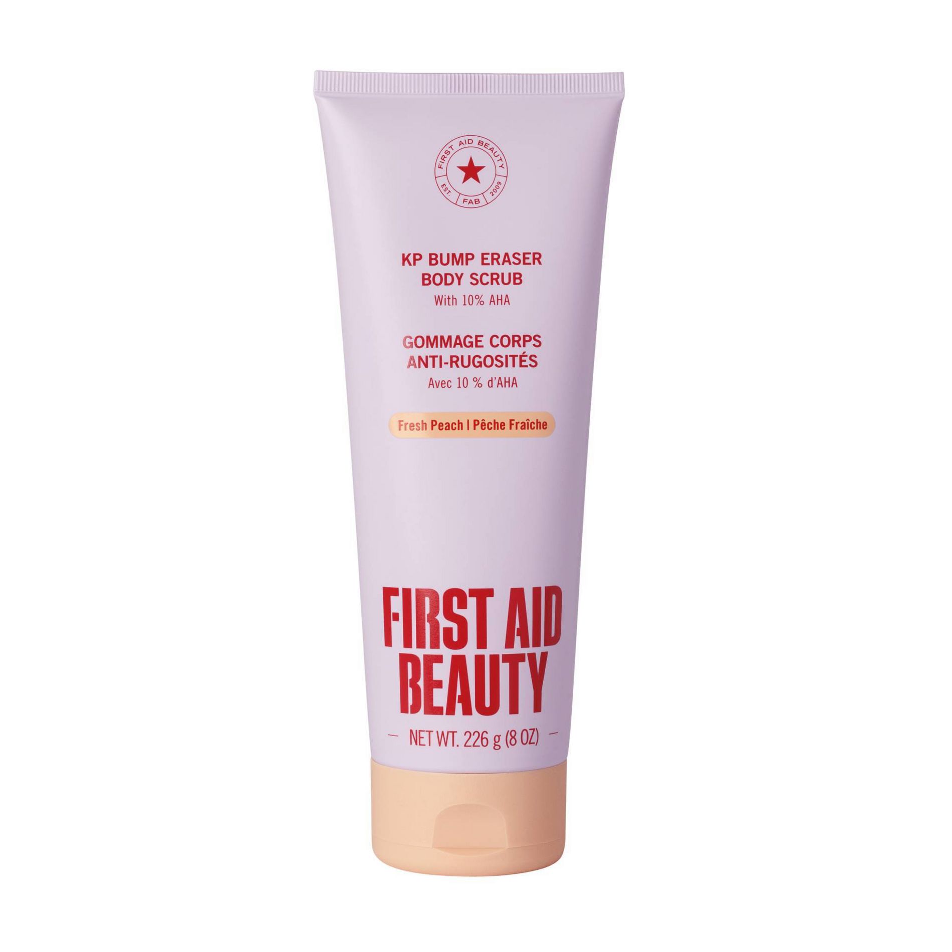 FIRST AID BEAUTY KP Bump Eraser Body Scrub with 10% AHA Fragrance-free - Juicy Peach - 8.0oz - Beauty Studio