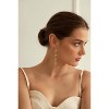 14K Gold Plated Chain Threader Earrings - Dainty Hypoallergenic Dangle Set for Wedding & Party - 3 of 4