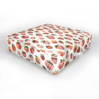 Ninola Design Strawberries Countryside Summer Outdoor Floor Cushion - Deny Designs