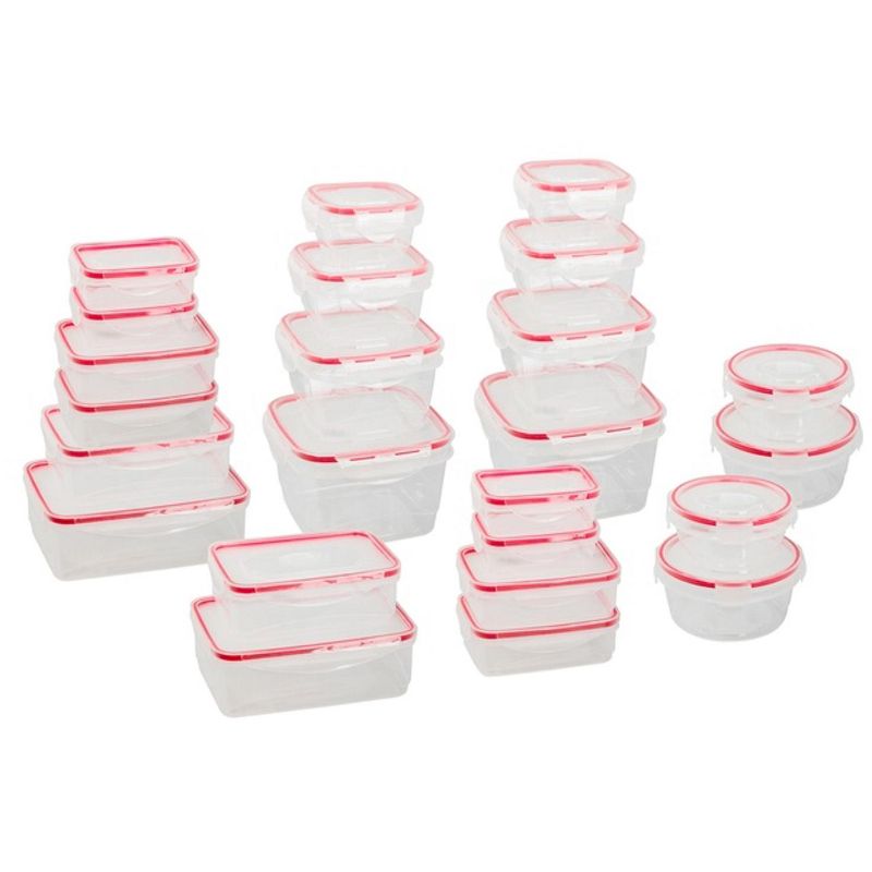 Lexi Home Plastic Containers with Snap Lock Lids (Set of 24), 2 of 6