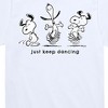 Boys' - Peanuts - Snoopy Just Keep Dancing Short Sleeve Graphic T-Shirt - 2 of 4