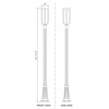 Z-Lite Leland 1 - Light Post Light in  Sand Black - 2 of 4