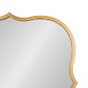 Kate and Laurel Higby Scalloped Metal Scallop Mirror, 21x21, Gold - 3 of 4